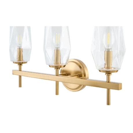 Modern European furniture - Faceted Clear Glass Wall Lamp - www.oroa.com