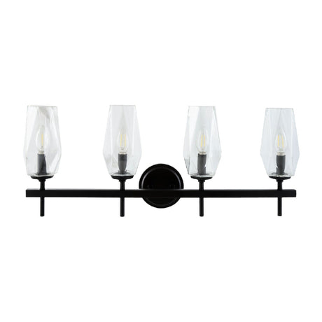 Modern European furniture - Faceted Clear Glass Wall Lamp - www.oroa.com
