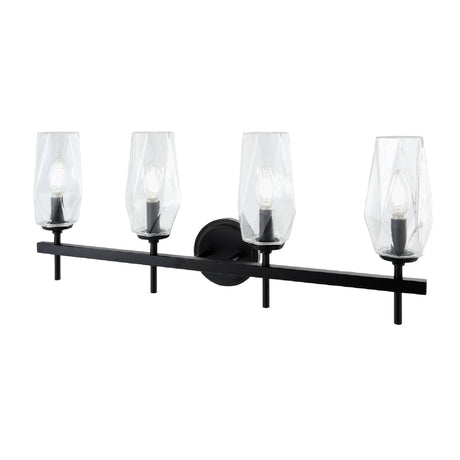 Modern European furniture - Faceted Clear Glass Wall Lamp - www.oroa.com