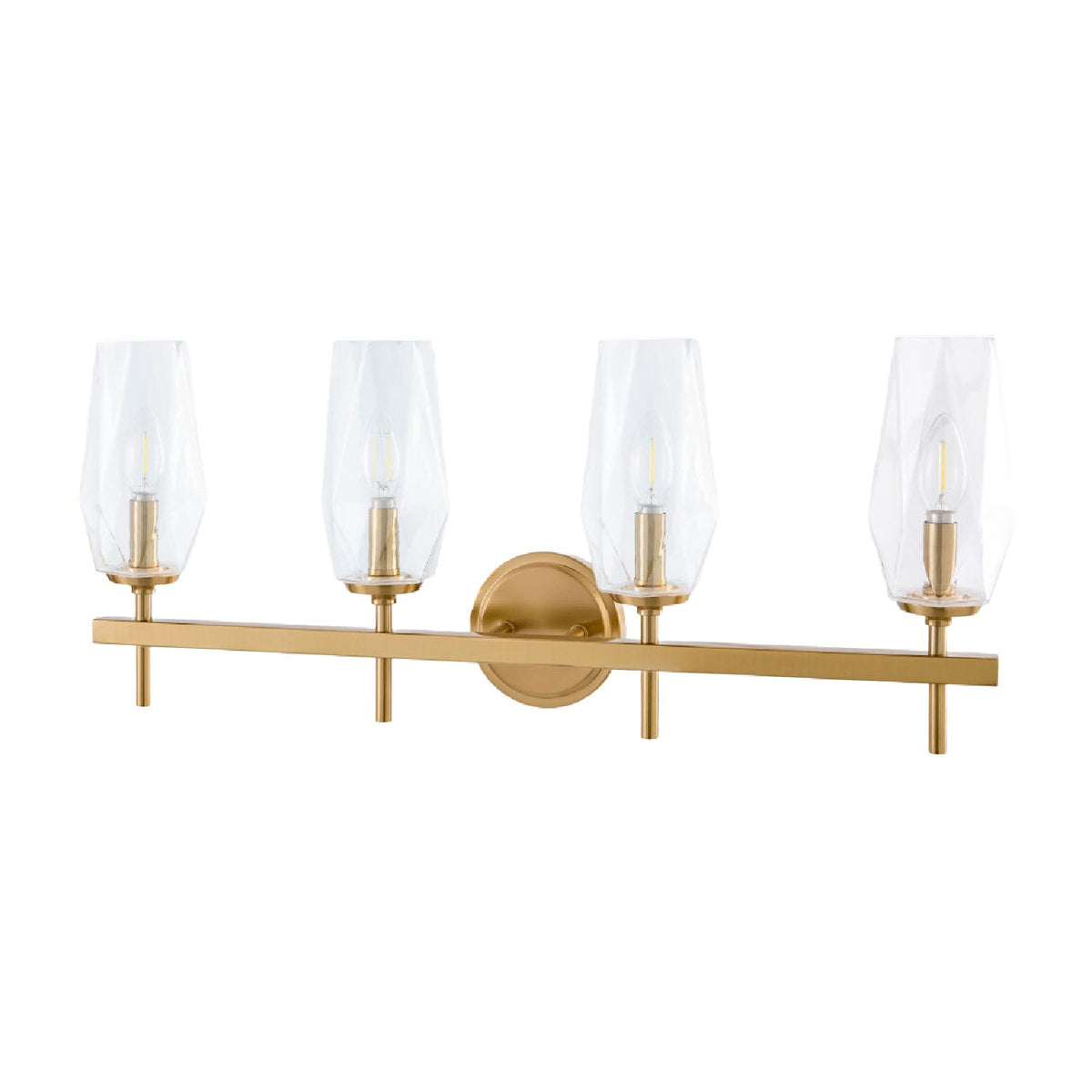 Modern European furniture - Faceted Clear Glass Wall Lamp - www.oroa.com