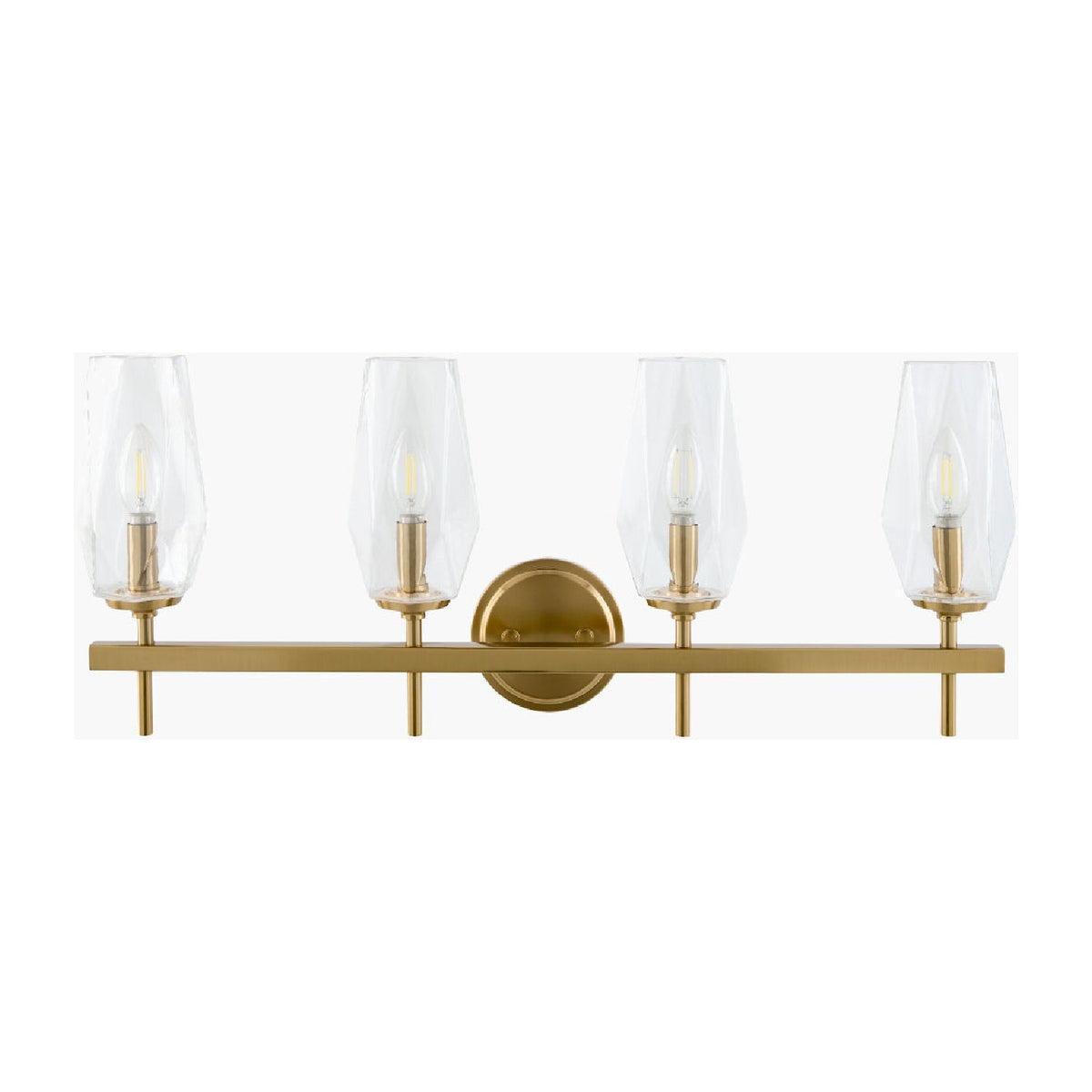 Modern European furniture - Faceted Clear Glass Wall Lamp - www.oroa.com