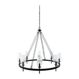 Modern European furniture - Faceted Clear Glass Chandelier - www.oroa.com