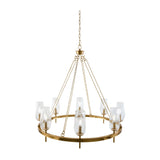 Modern European furniture - Faceted Clear Glass Chandelier - www.oroa.com