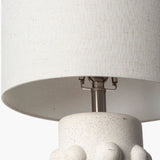Modern European furniture - Cream Ceramic Linen Table Lamp - www.oroa.com