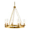 Modern European furniture -  Cylindrical Glass 8-Light Chandelier S - www.oroa.com