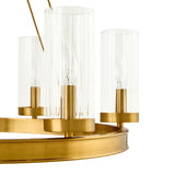 Modern European furniture -  Cylindrical Glass 8-Light Chandelier S - www.oroa.com