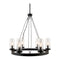 Modern European furniture -  Cylindrical Glass 8-Light Chandelier S - www.oroa.com