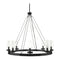 Modern European furniture -  Cylindrical Glass 8-Light Chandelier L  - www.oroa.com