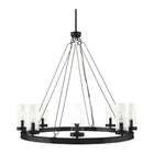 Modern European furniture -  Cylindrical Glass 8-Light Chandelier L  - www.oroa.com