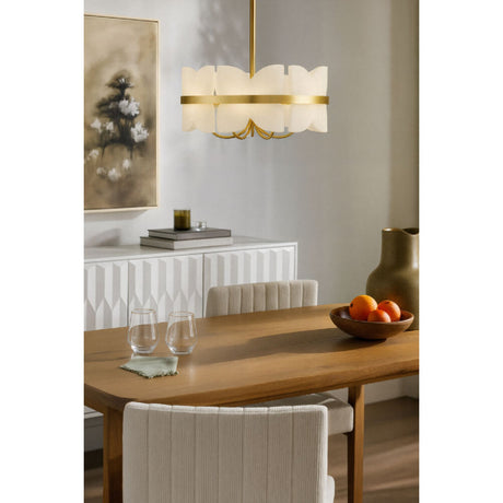 Modern European furniture - White Stone 4-Light Pendant Lamp - www.oroa.com