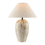 Modern European furniture - Glazed Brown Ceramic Table Lamp - www.oroa.com