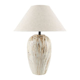 Modern European furniture - Glazed Brown Ceramic Table Lamp - www.oroa.com