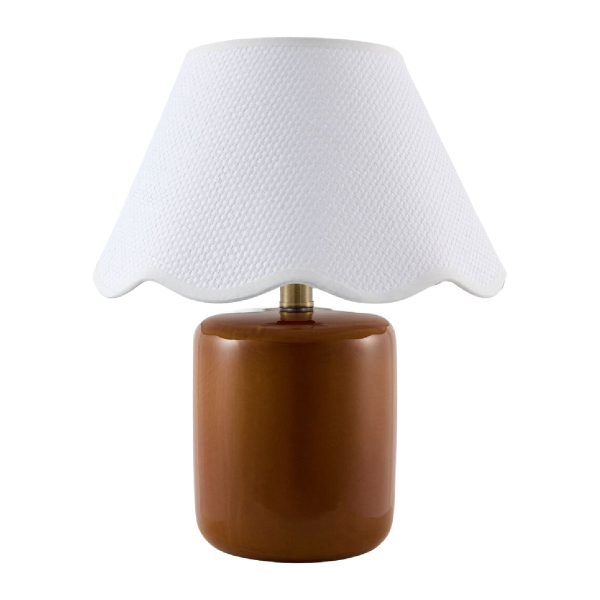 Modern European furniture - Scalloped Seagrass Ceramic Table Lamp - www.oroa.com