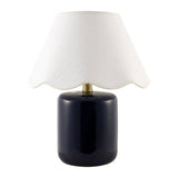 Modern European furniture - Scalloped Seagrass Ceramic Table Lamp - www.oroa.com