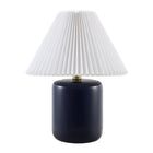 Modern European furniture - Ceramic Pleated Linen Table Lamp - www.oroa.com