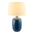 Modern European furniture - Blue Ceramic Accent Table Lamp - www.oroa.com