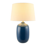 Modern European furniture - Blue Ceramic Accent Table Lamp - www.oroa.com