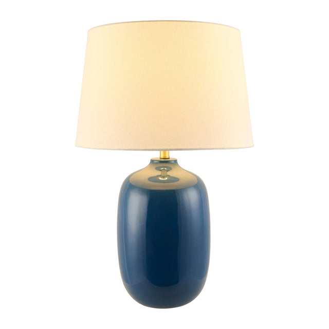 Modern European furniture - Blue Ceramic Accent Table Lamp - www.oroa.com