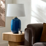 Modern European furniture - Blue Ceramic Accent Table Lamp - www.oroa.com
