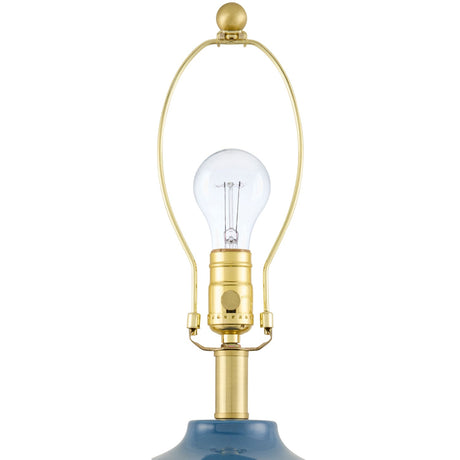 Modern European furniture - Blue Ceramic Accent Table Lamp - www.oroa.com