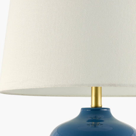 Modern European furniture - Blue Ceramic Accent Table Lamp - www.oroa.com