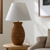 Modern European furniture - Painted Rattan Accent Table Lamp - www.oroa.com