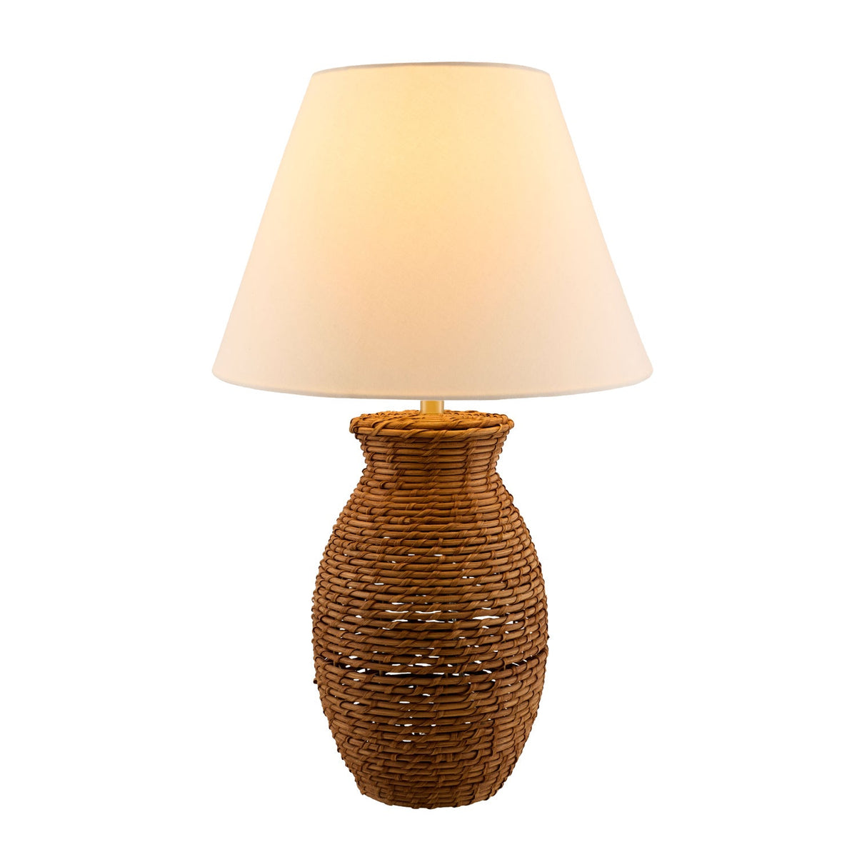 Modern European furniture - Painted Rattan Accent Table Lamp - www.oroa.com