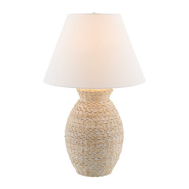 Modern European furniture - Painted Rattan Accent Table Lamp - www.oroa.com