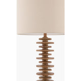 Modern European furniture - Beige Stacked Base Floor Lamp - www.oroa.com
