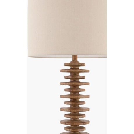 Modern European furniture - Beige Stacked Base Floor Lamp - www.oroa.com