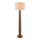 Modern European furniture - Beige Stacked Base Floor Lamp - www.oroa.com