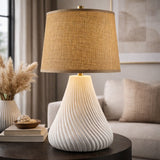 Modern European furniture - Brown Rattan Shade Table Lamp - www.oroa.com