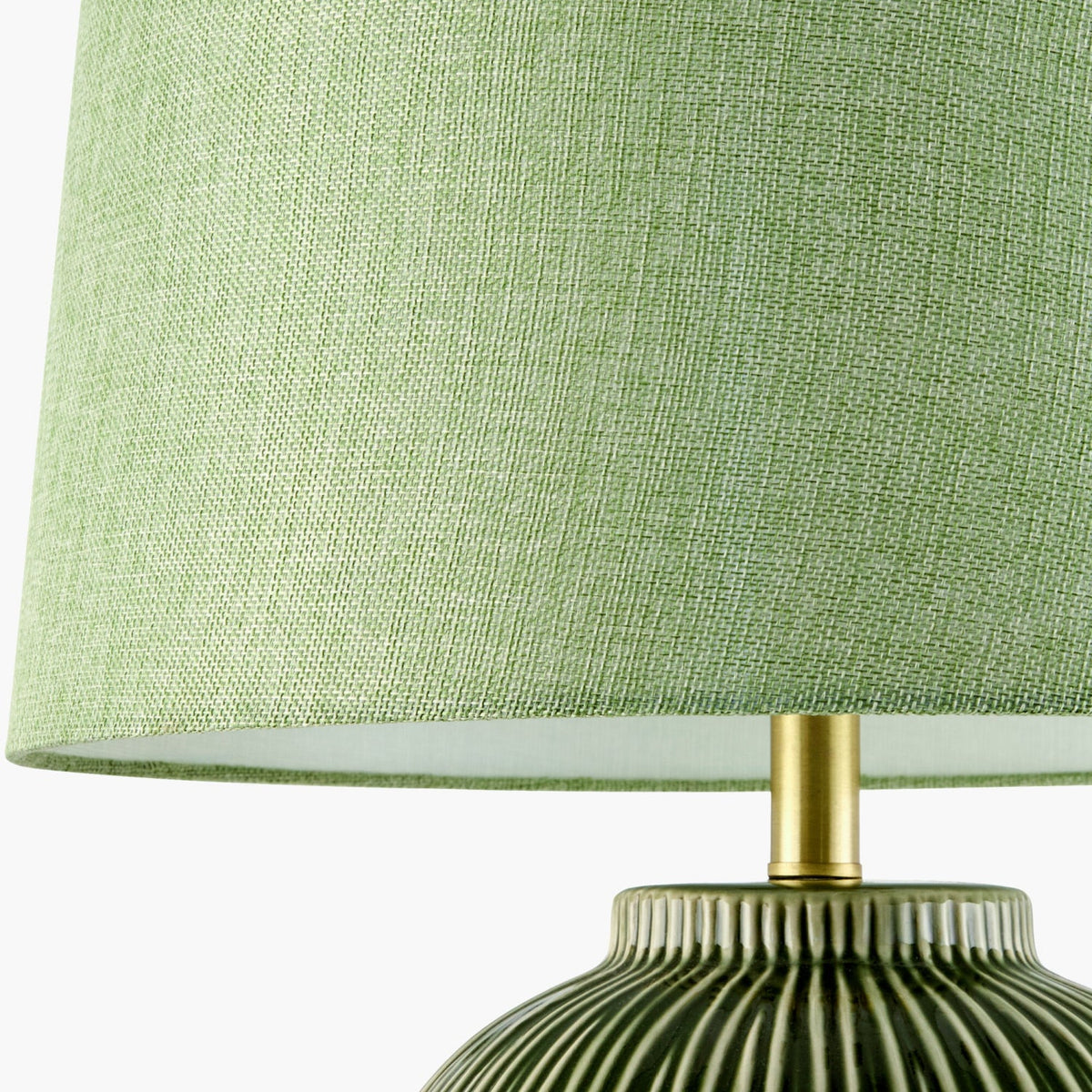 Modern European furniture - Hand-painted Green Ceramic Table Lamp - www.oroa.com