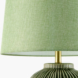 Modern European furniture - Hand-painted Green Ceramic Table Lamp - www.oroa.com