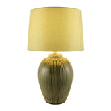 Modern European furniture - Hand-painted Green Ceramic Table Lamp - www.oroa.com