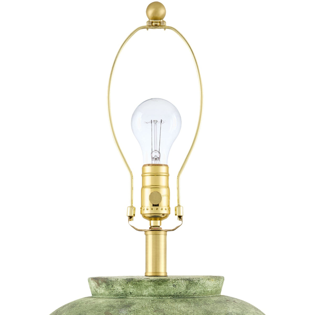 Modern European furniture - Green Ceramic Table Lamp - www.oroa.com