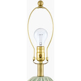 Modern European furniture - Green Relief Ceramic Table Lamp - www.oroa.com