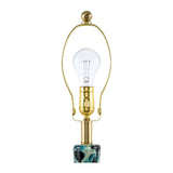 Modern European furniture - Painted Blue Glass Table Lamp - www.oroa.com