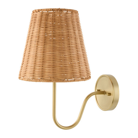 Modern European furniture - Rattan Shade Wall Lamp - www.oroa.com