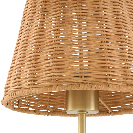 Modern European furniture - Rattan Shade Wall Lamp - www.oroa.com
