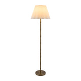 Modern European furniture - White Scalloped Linen Floor Lamp - www.oroa.com