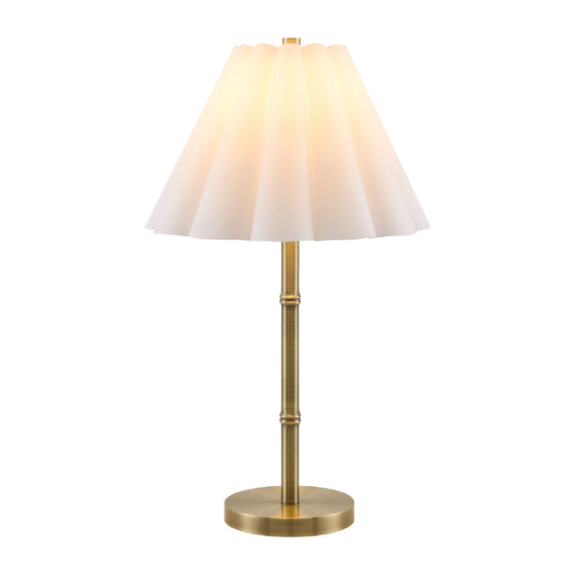 Modern European furniture - White Scalloped Linen Table Lamp - www.oroa.com