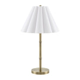 Modern European furniture - White Scalloped Linen Table Lamp - www.oroa.com