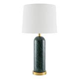 Modern European furniture - Brushed Marble Linen Table Lamp - www.oroa.com