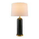 Modern European furniture - Brushed Marble Linen Table Lamp - www.oroa.com