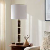 Modern European furniture - Stacked Marble Tube Table Lamp - www.oroa.com