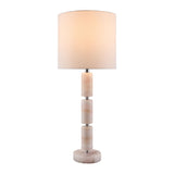Modern European furniture - Stacked Marble Tube Table Lamp - www.oroa.com