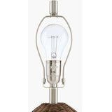 Modern European furniture - Painted Brown Rattan Table Lamp - www.oroa.com