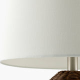 Modern European furniture - Painted Brown Rattan Table Lamp - www.oroa.com