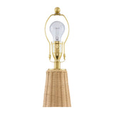 Modern European furniture - Dome Rattan Accent Table Lamp - www.oroa.com